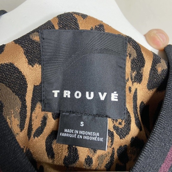 Trouve Leopard Peplum Jacket Sz S - Picture 14 of 14